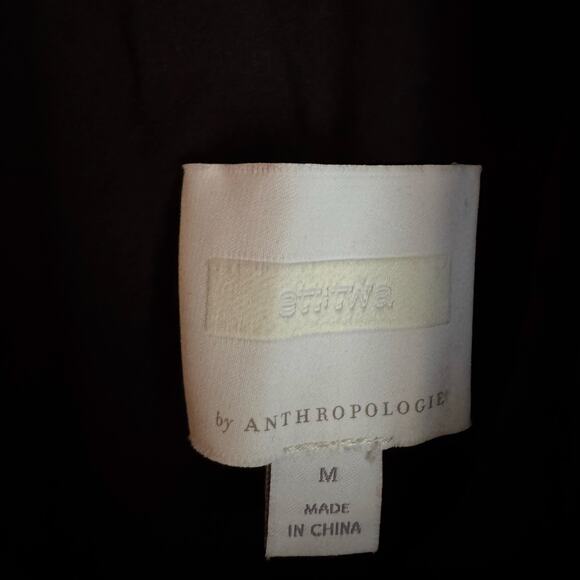 Anthropologie Ett:Twa Velvet Burnout Floral Jumpsuit Wide Leg Dark Romantic M - Picture 7 of 10